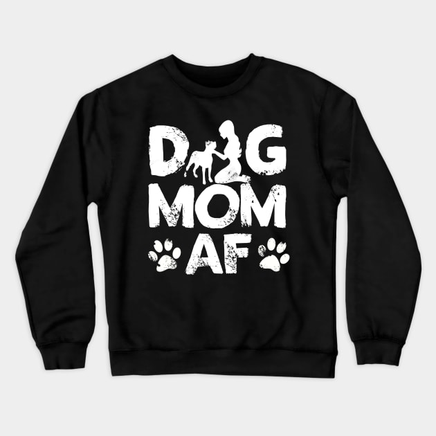 Best Gift Idea for Dog Mom Lover Crewneck Sweatshirt by MadArting1557